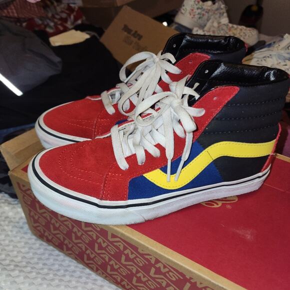 VANS OFF THE WALL EUC WOMEN'S SIZE 7 SK 8 HI TOP  RALLY SNEAKERS - Picture 6 of 13